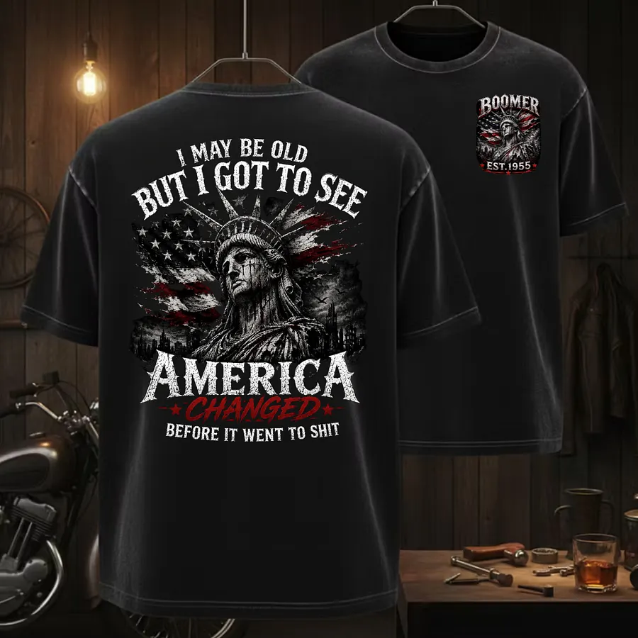 🦅 Custom Year "I MAY BE OLD BUT I GOT TO SEE AMERICA" Full Collection T-Shirts, Sweatshirts, Hoodies & Tank Tops