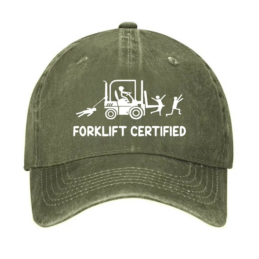 Forklift Certified Funny Warehouse Worker Hat