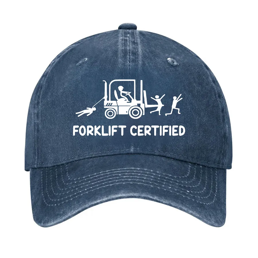 Forklift Certified Funny Warehouse Worker Hat