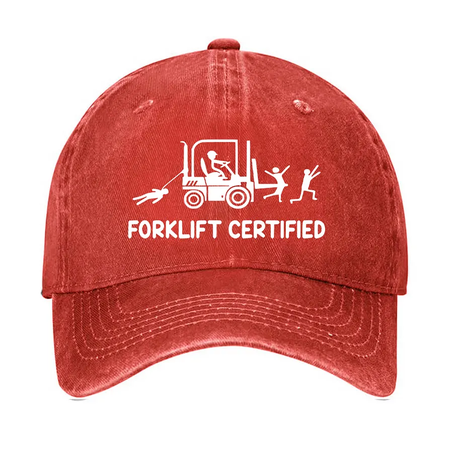 Forklift Certified Funny Warehouse Worker Hat