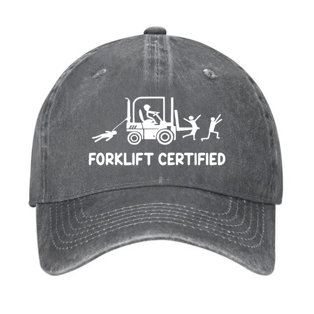 Forklift Certified Funny Warehouse Worker Hat