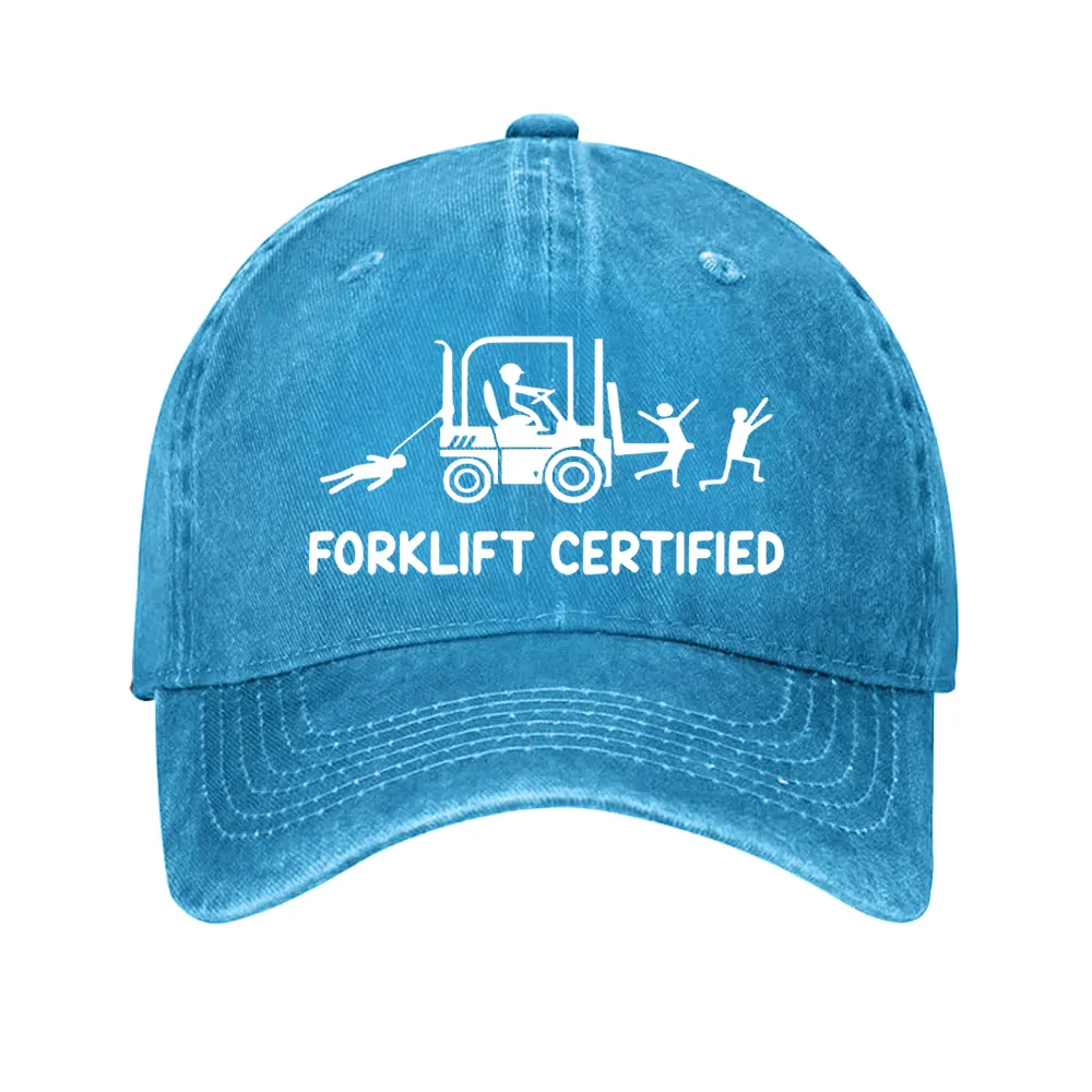 Forklift Certified Funny Warehouse Worker Hat