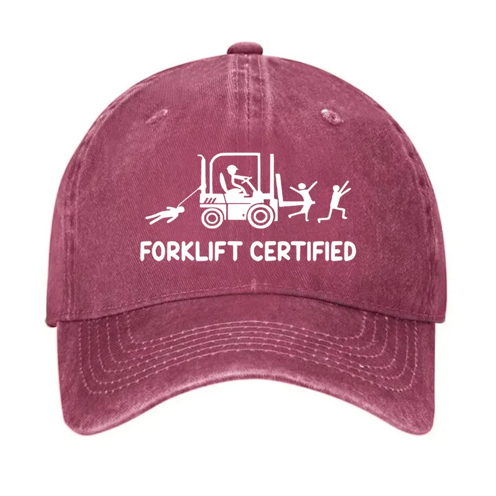 Forklift Certified Funny Warehouse Worker Hat