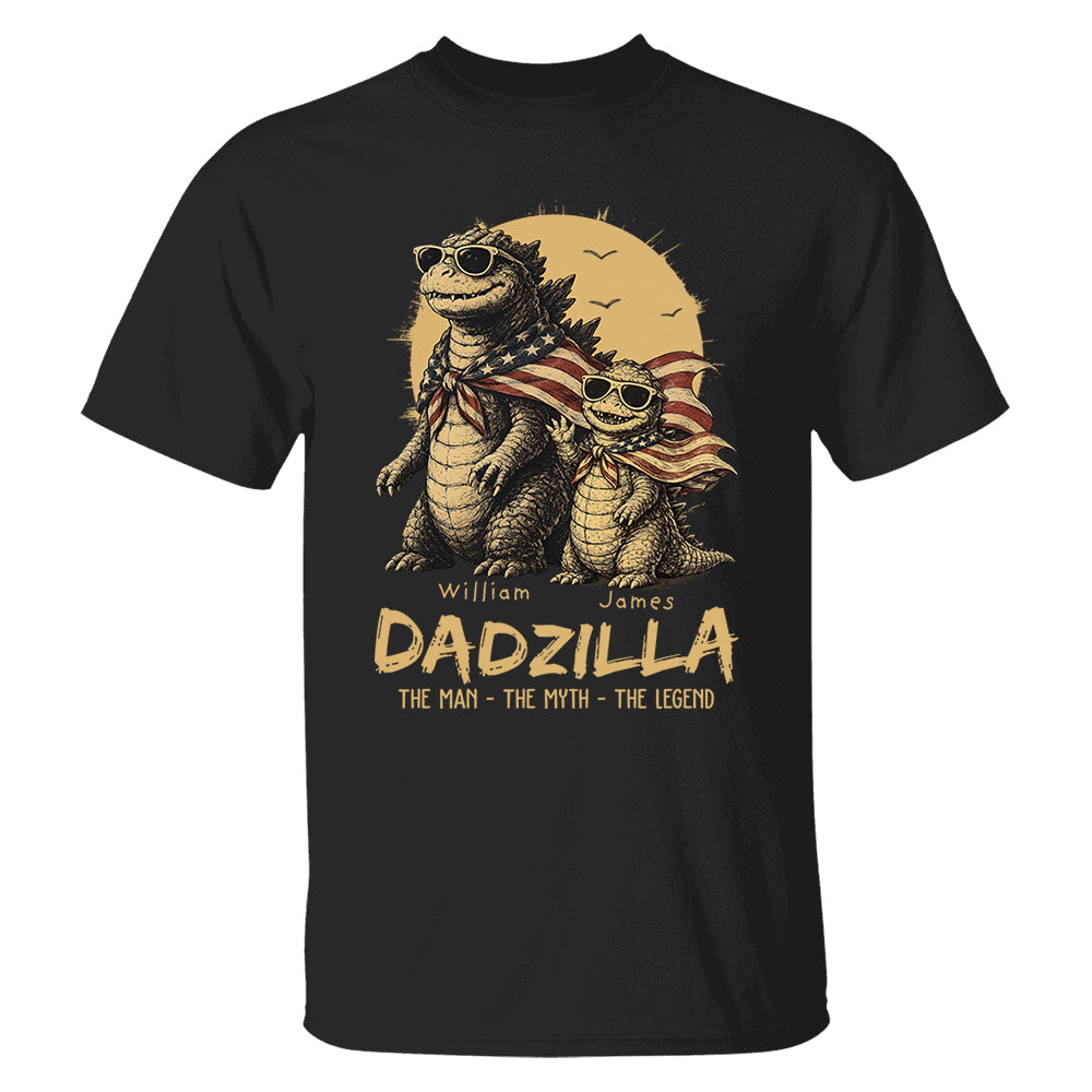 Custom Dadzilla The Man The Myth The Legend Shirt , Gifts For Father Day