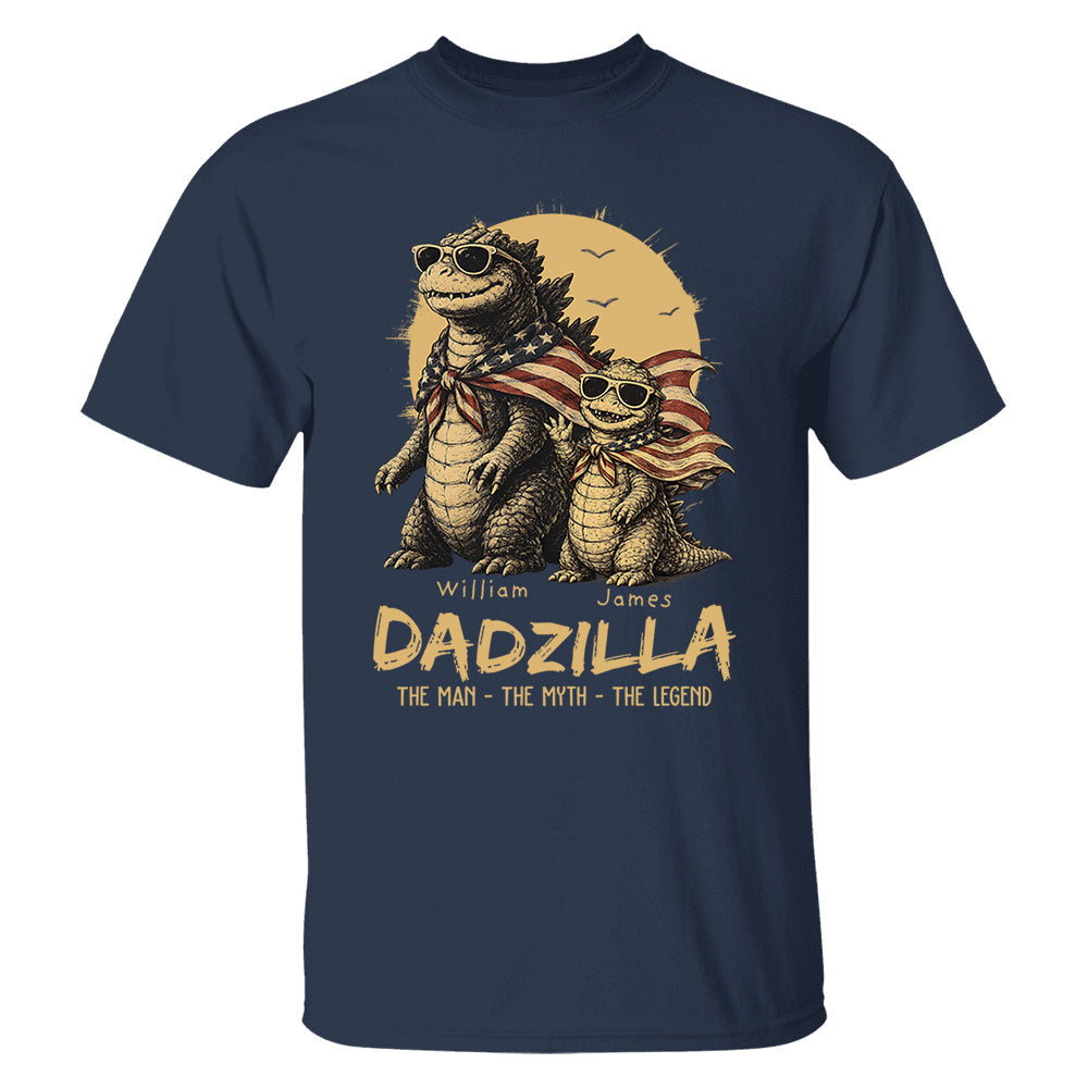 Custom Dadzilla The Man The Myth The Legend Shirt , Gifts For Father Day