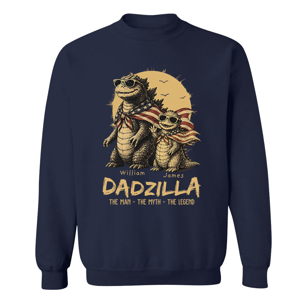 Custom Dadzilla The Man The Myth The Legend Shirt , Gifts For Father Day