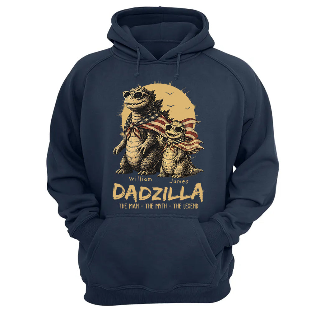 Custom Dadzilla The Man The Myth The Legend Shirt , Gifts For Father Day