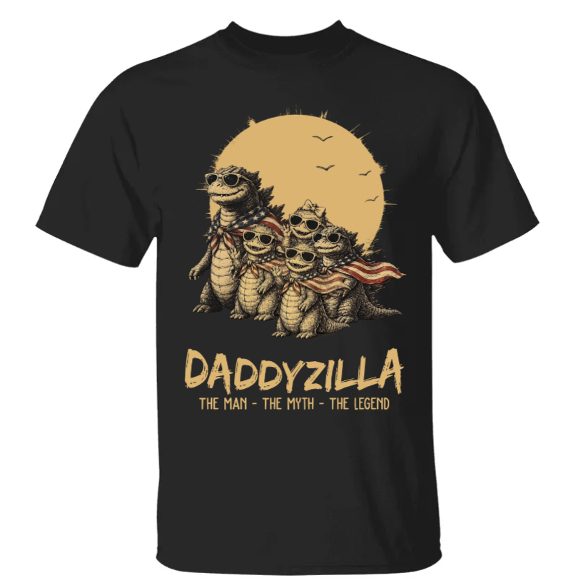 Custom Dadzilla The Man The Myth The Legend Shirt , Gifts For Father Day
