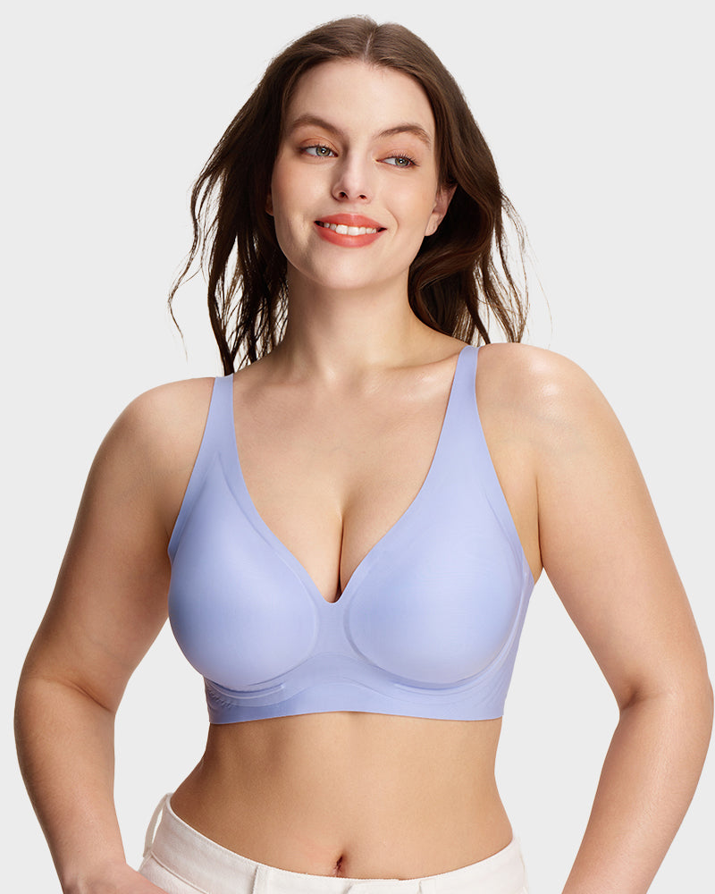 Deep V Breathable Lightweight Jelly Support Bra