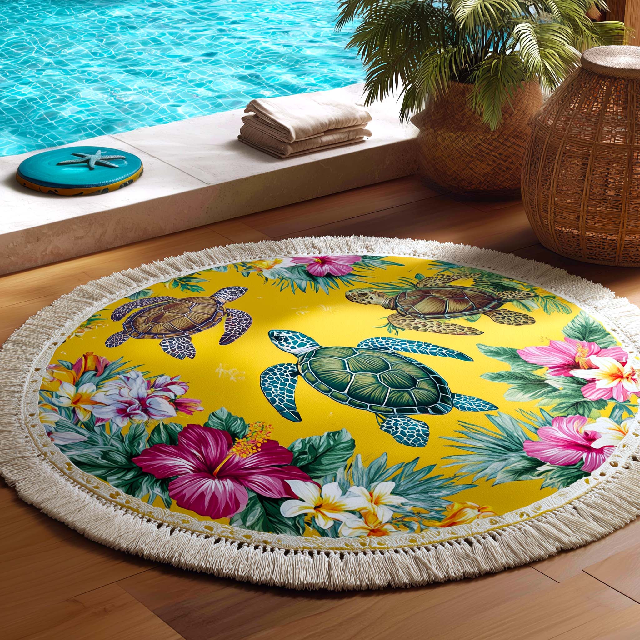 Tropic Nomad Round Beach Towel