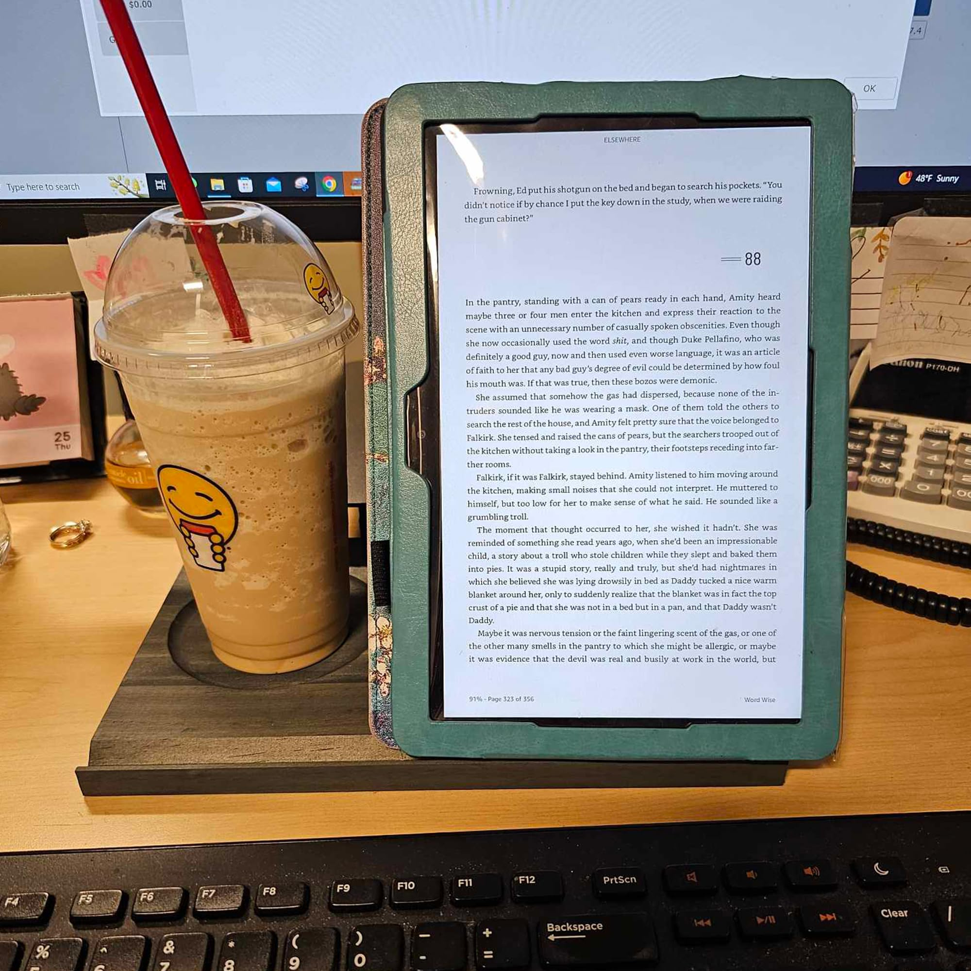 3-in-1 Wooden Triangle Bookmark, Book Stand & Drink Holder