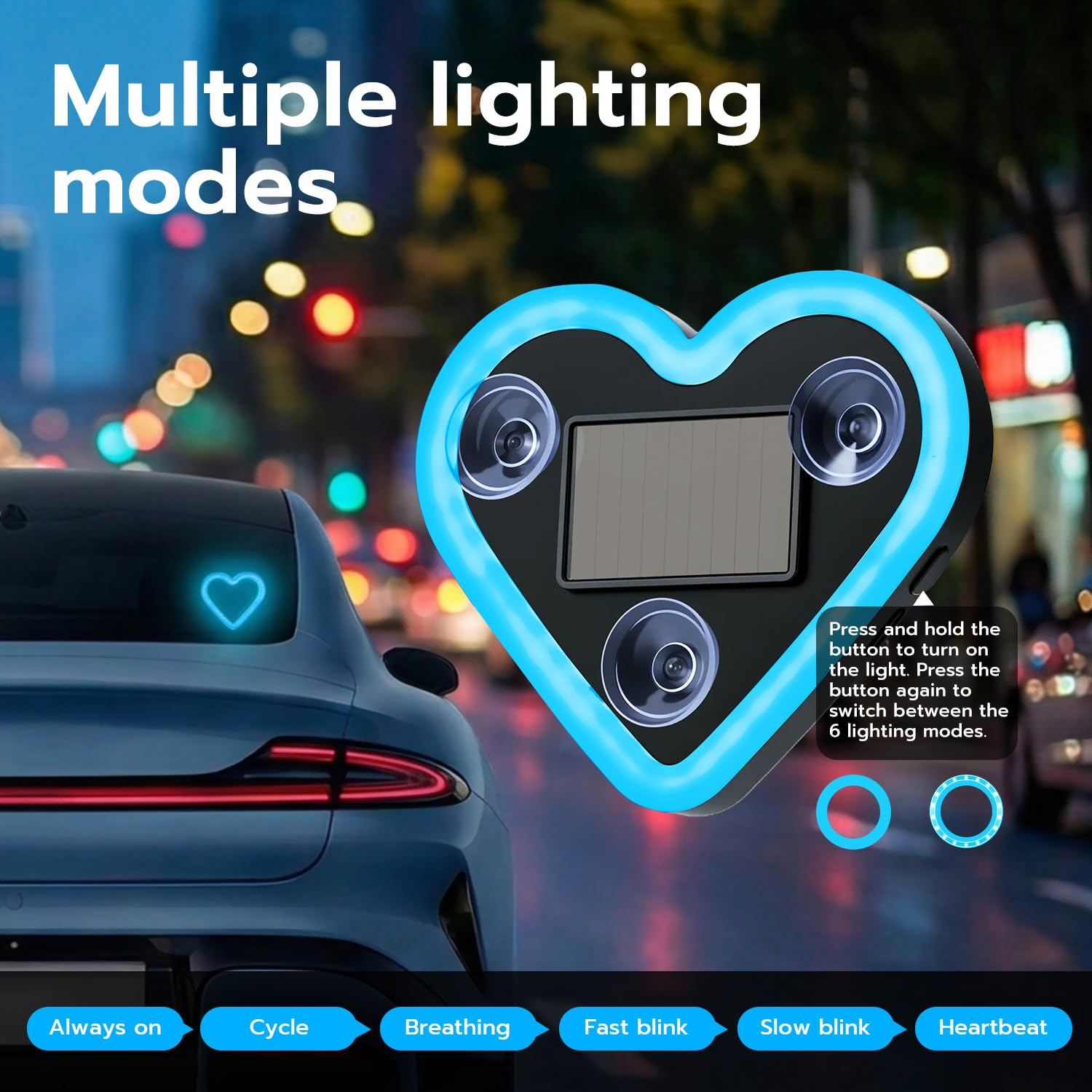 Eternal Heart Solar Décor☀️🚗