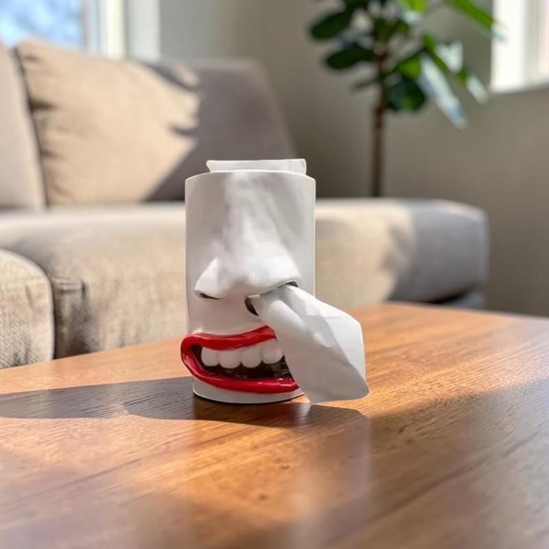 Creative Nose Picking Resin Tissue Box🤣👃
