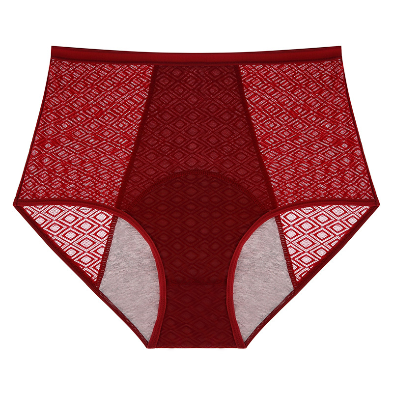 Large Size High Waist Thin Breathable Leak Proof Period Panties