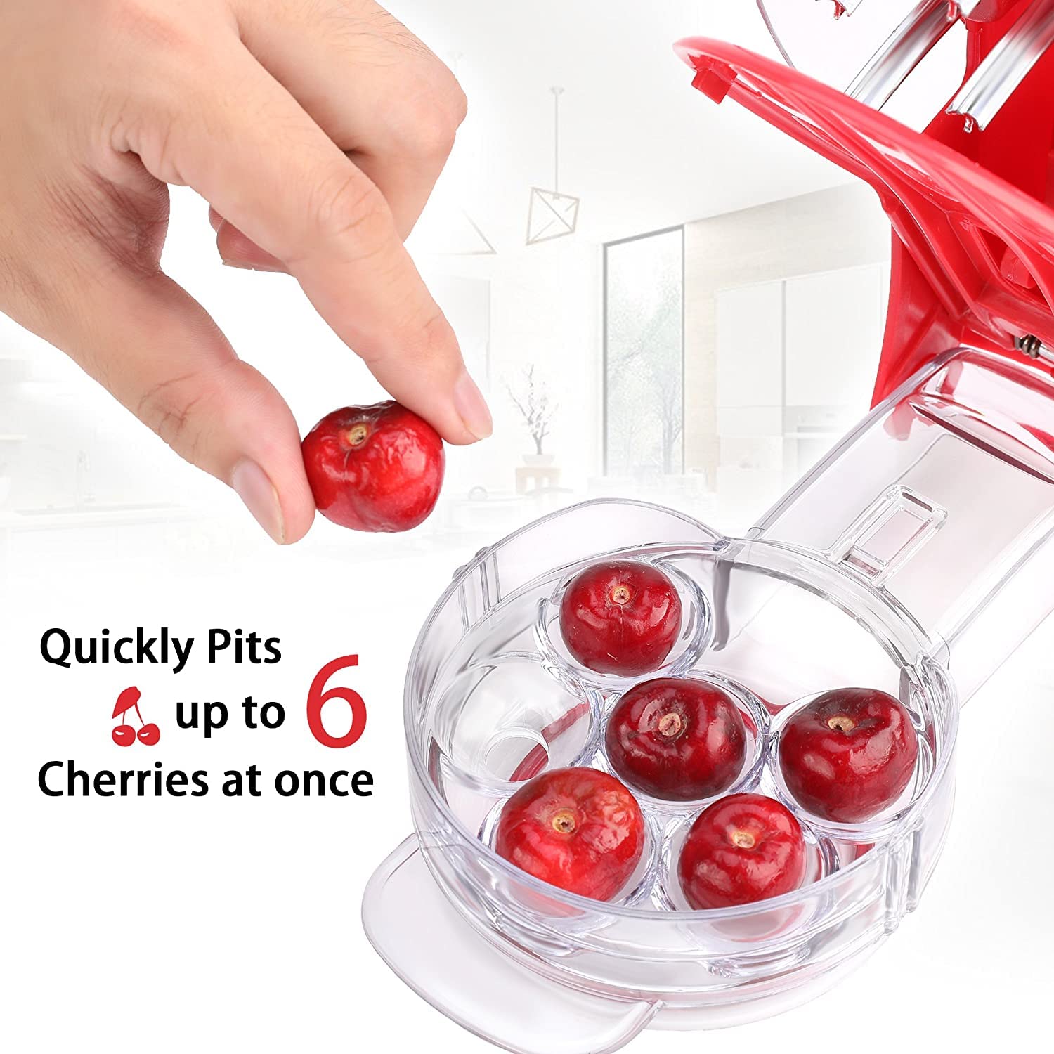 🍒Cherry Pitter Tool Corer ,Stainless Steel(Anti-juice Splash)