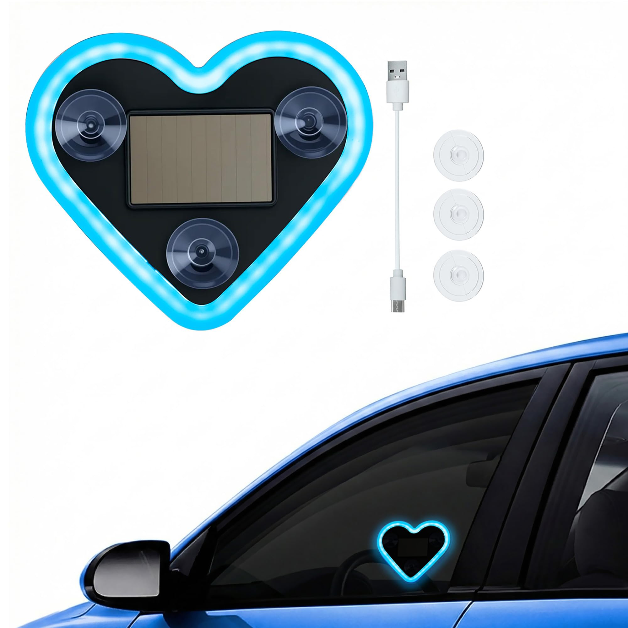 Eternal Heart Solar Décor☀️🚗