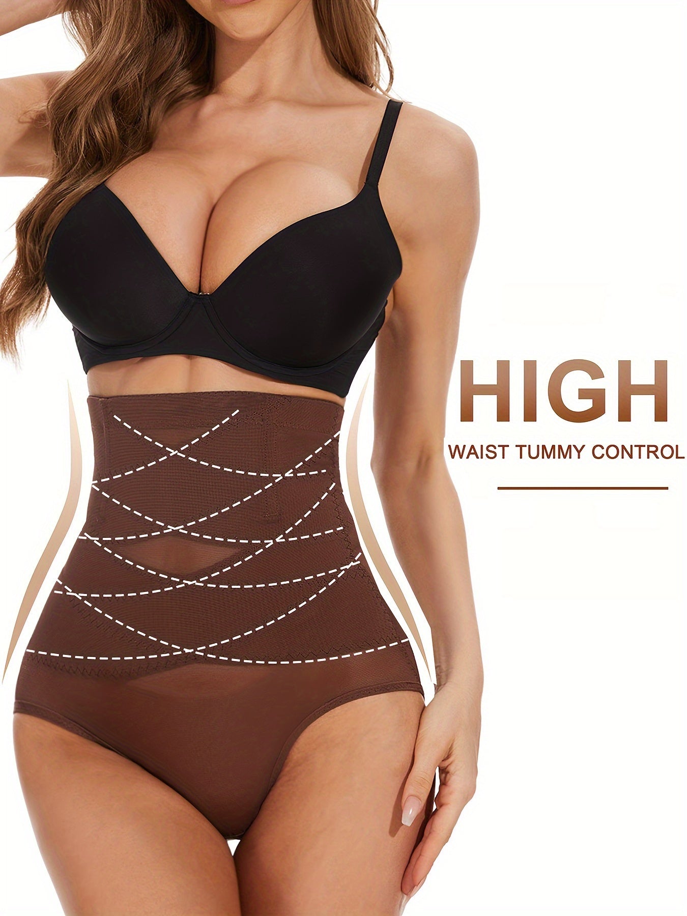 Women'S High-Waisted Shapewear Panties(3 pcs)