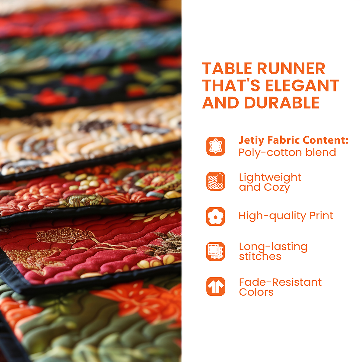 Irish Shamrock Quilted Table Runner