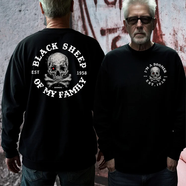 Custom Birth Year Black Sheep Of My Family Gen X/Boomer T-Shirt/Sweatshirt