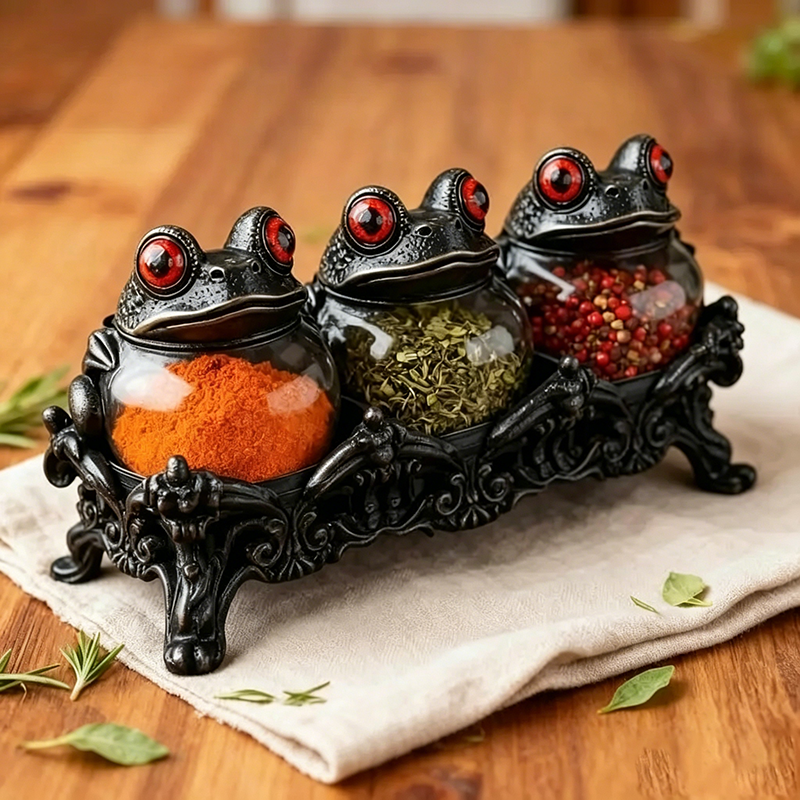 ✨Handmade Wizard Frog Spice Jar🐸