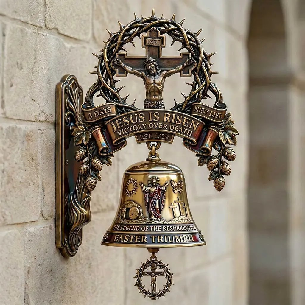 ✝️Easter Jesus Cross Commemorative Wall Bell