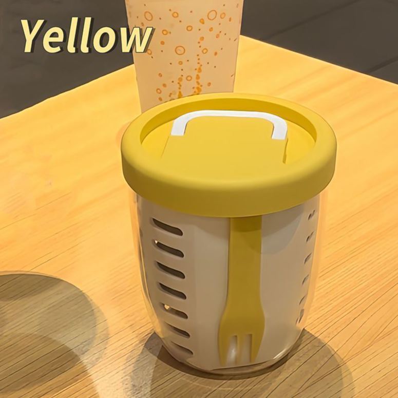Travel Fruit Salad Storage Cup With Lids and Fork