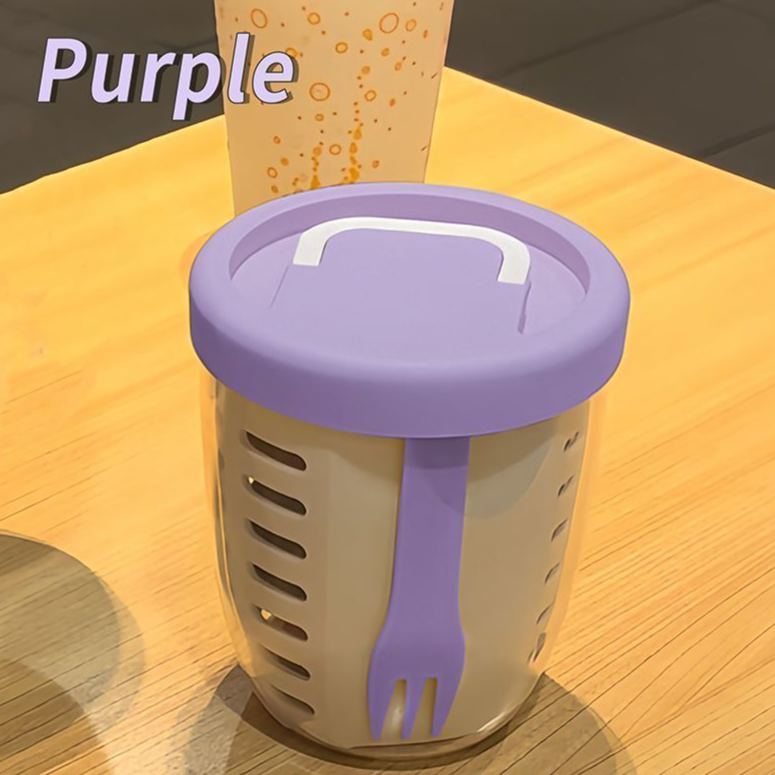 Travel Fruit Salad Storage Cup With Lids and Fork