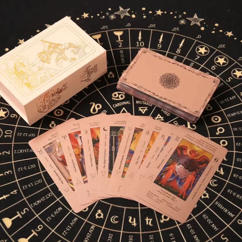 🔮Tarot Card Set✨Complete Guide Book & Velvet Pouch🎴📖