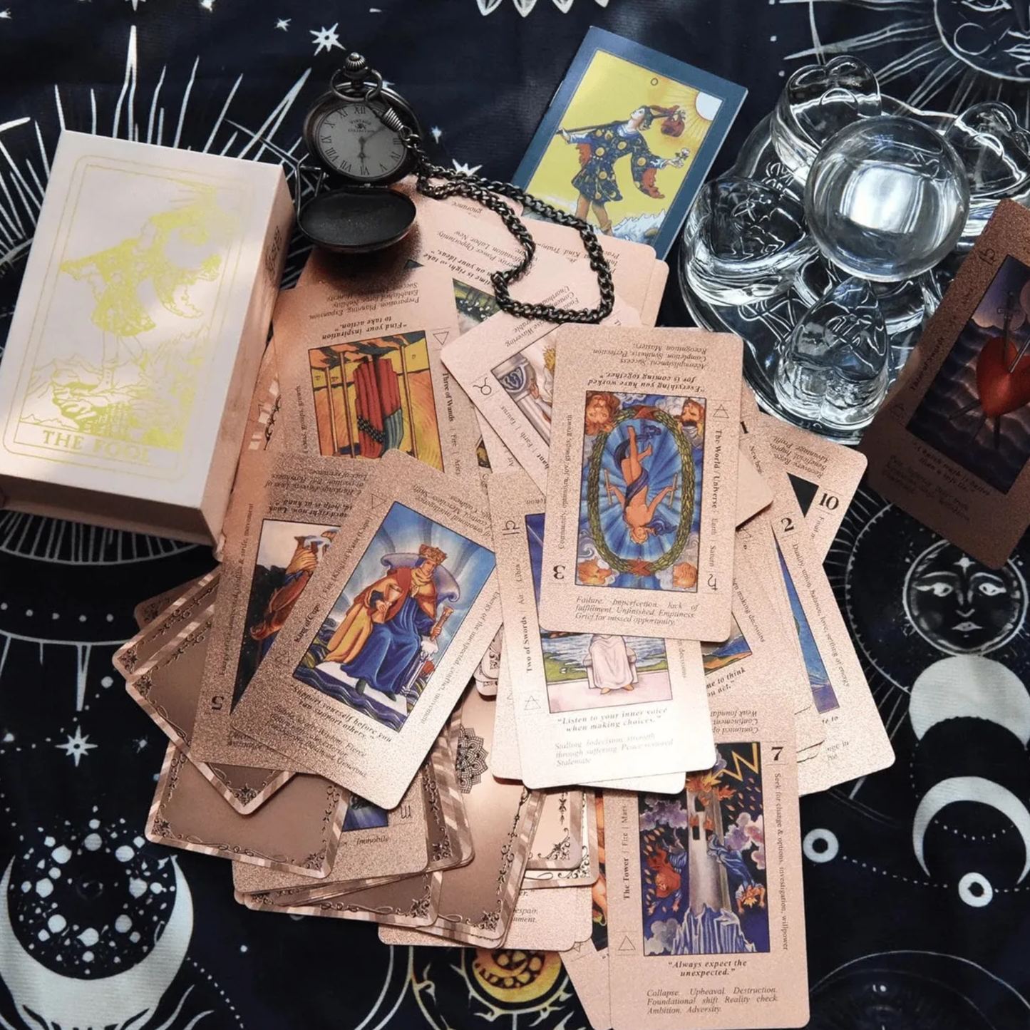 🔮Tarot Card Set✨Complete Guide Book & Velvet Pouch🎴📖