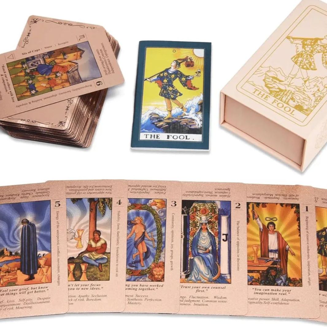 🔮Tarot Card Set✨Complete Guide Book & Velvet Pouch🎴📖