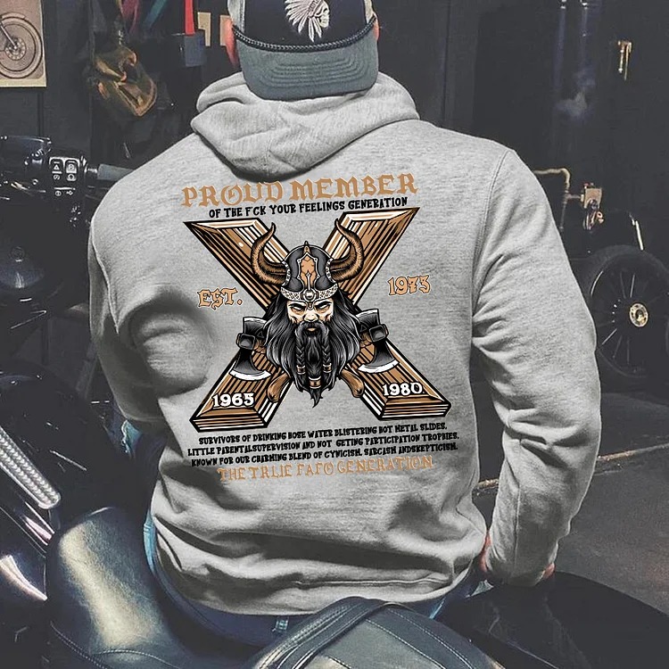 Generation X Skull Double-Sided Custom Shirt, Proud Member Of The Fuck You Feelings Sweatshirt