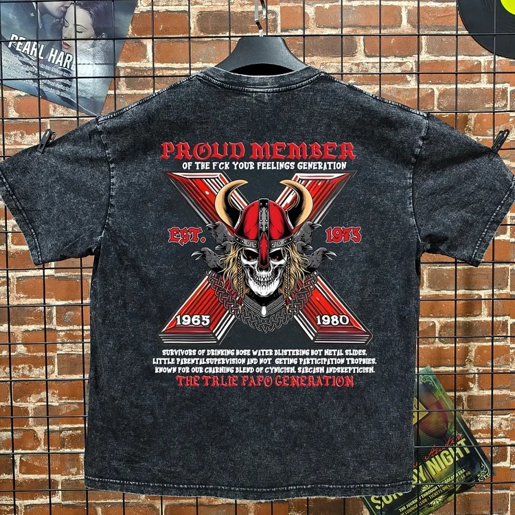 The Ture FAFO Generation X Skull Double-Sided Custom Shirt Proud Member Of The Fuck Your Feelings Sweatshirt