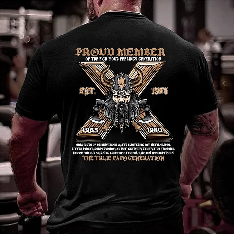 Generation X Skull Double-Sided Custom Shirt, Proud Member Of The Fuck You Feelings Sweatshirt