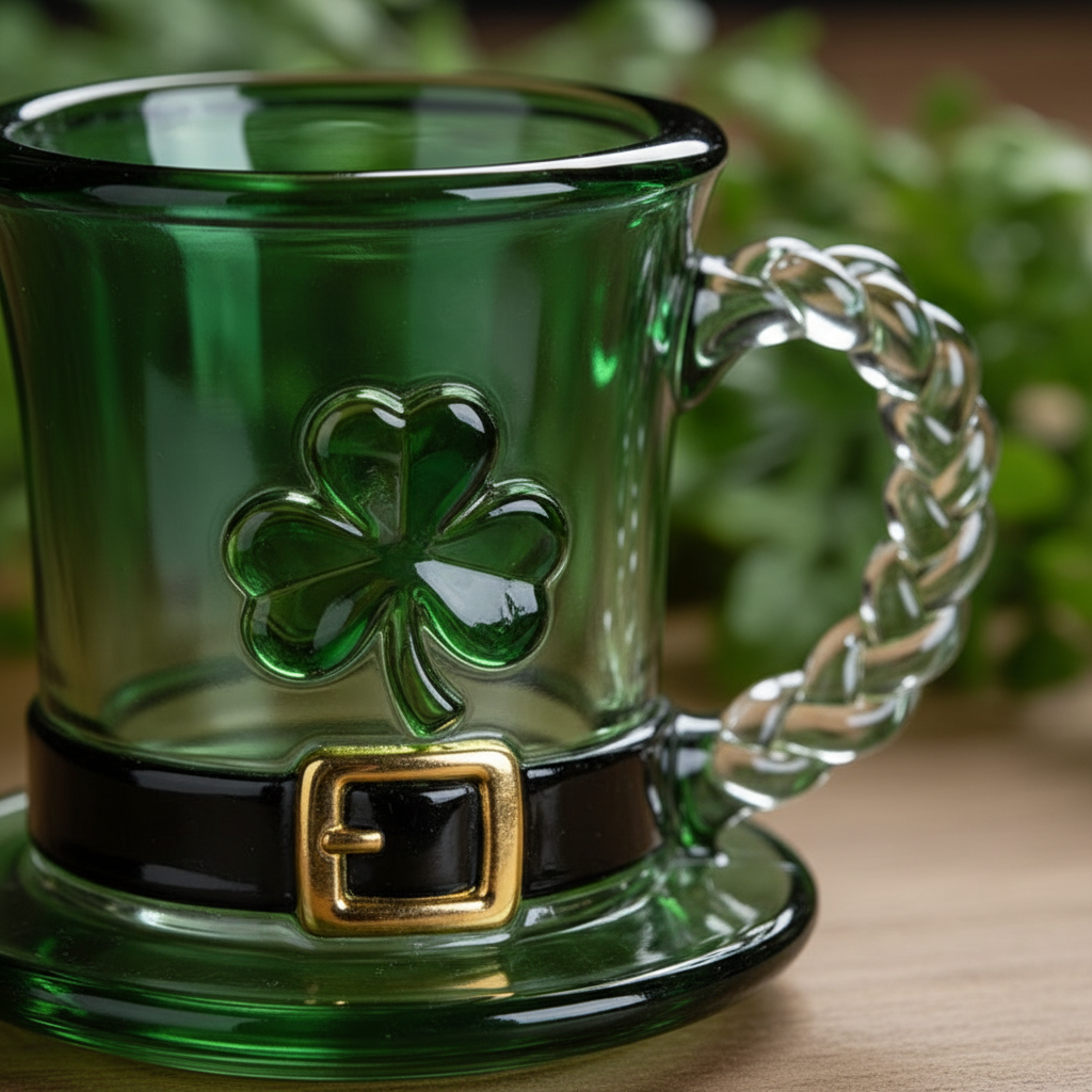St. Patrick’s Day Leprechaun Hat Glass Mug
