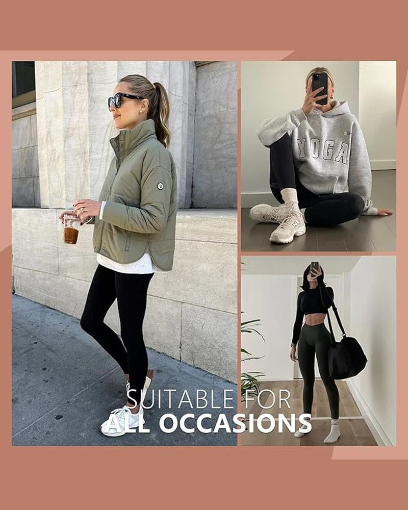 High Waisted Tummy Control Workout Leggings with Side Pockets