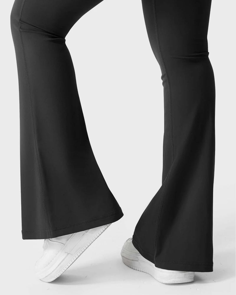 Flared Butt Lifting Leggings with Pockets