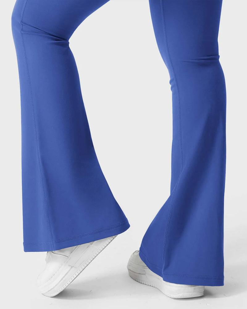 Flared Butt Lifting Leggings with Pockets