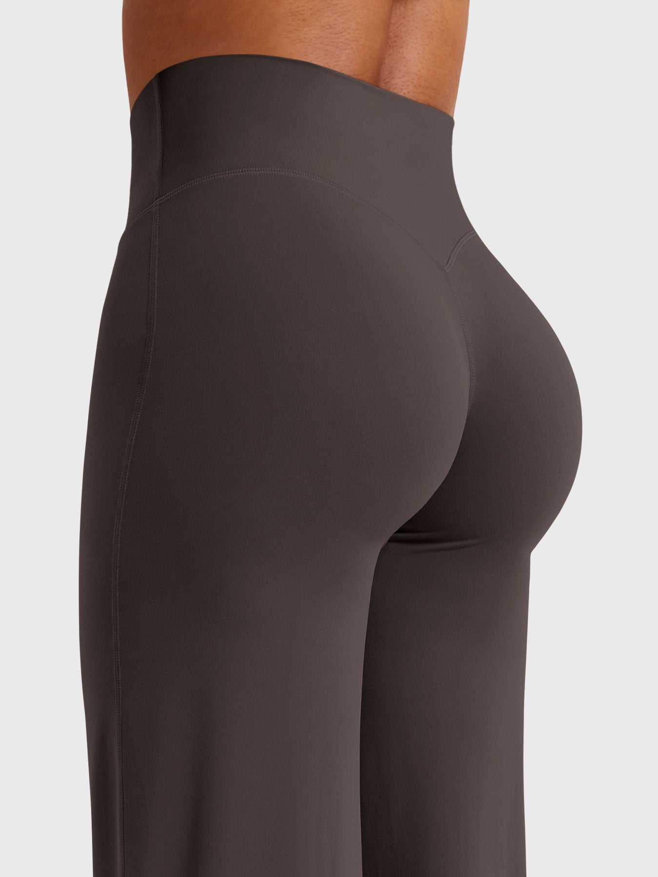 High-Waist Straight-Leg No Front Seam Workout Leggings