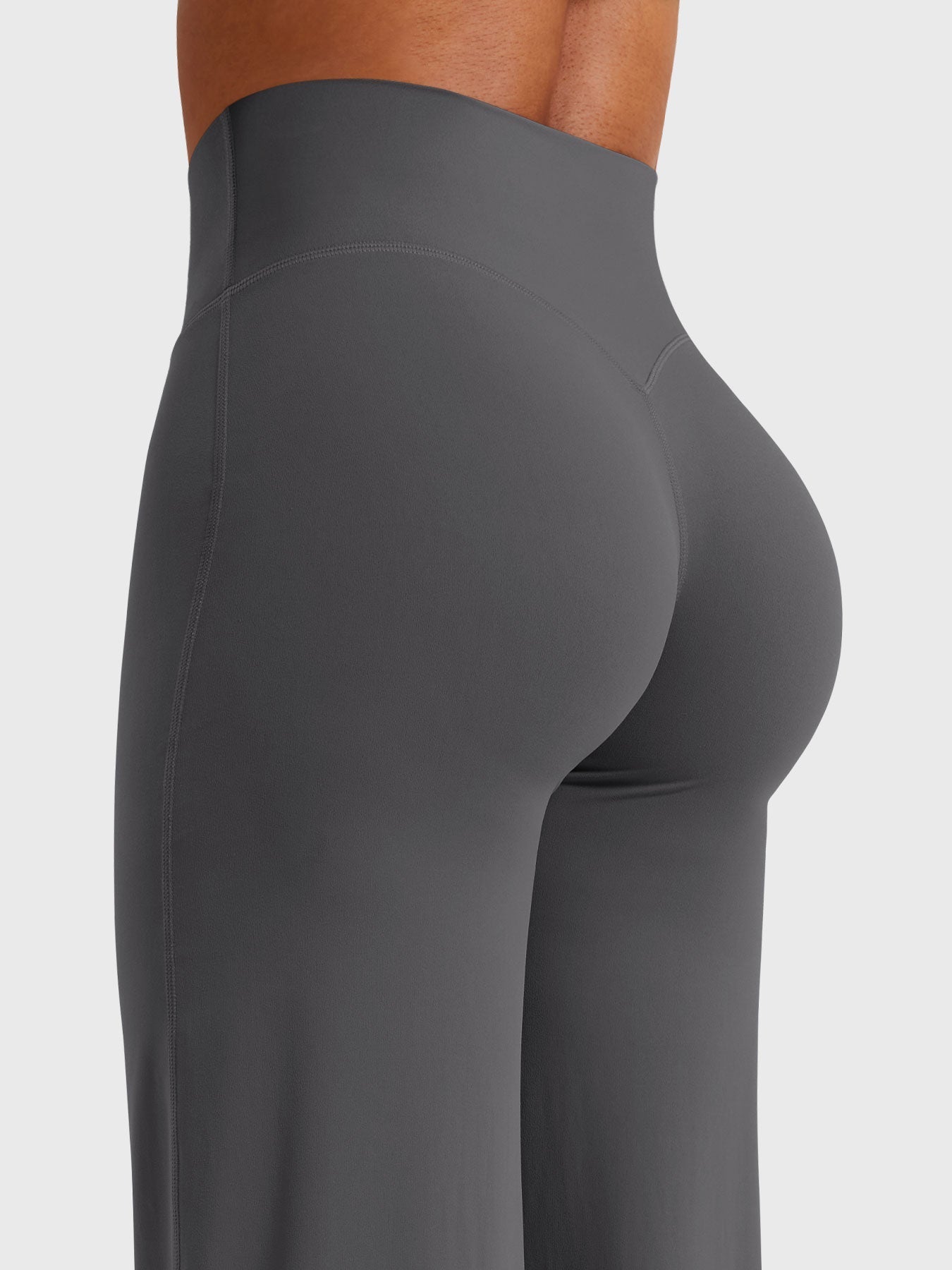 High-Waist Straight-Leg No Front Seam Workout Leggings