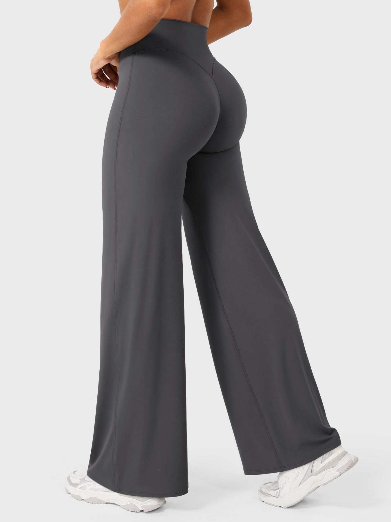 High-Waist Straight-Leg No Front Seam Workout Leggings
