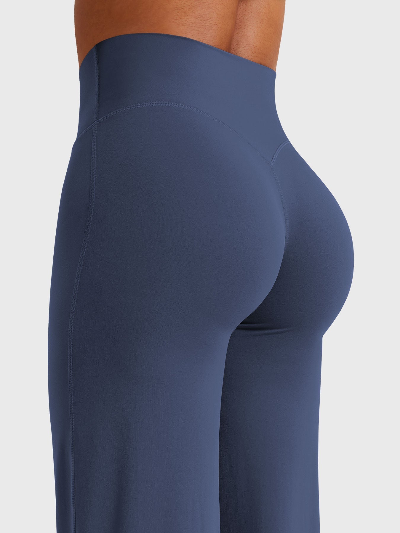 High-Waist Straight-Leg No Front Seam Workout Leggings