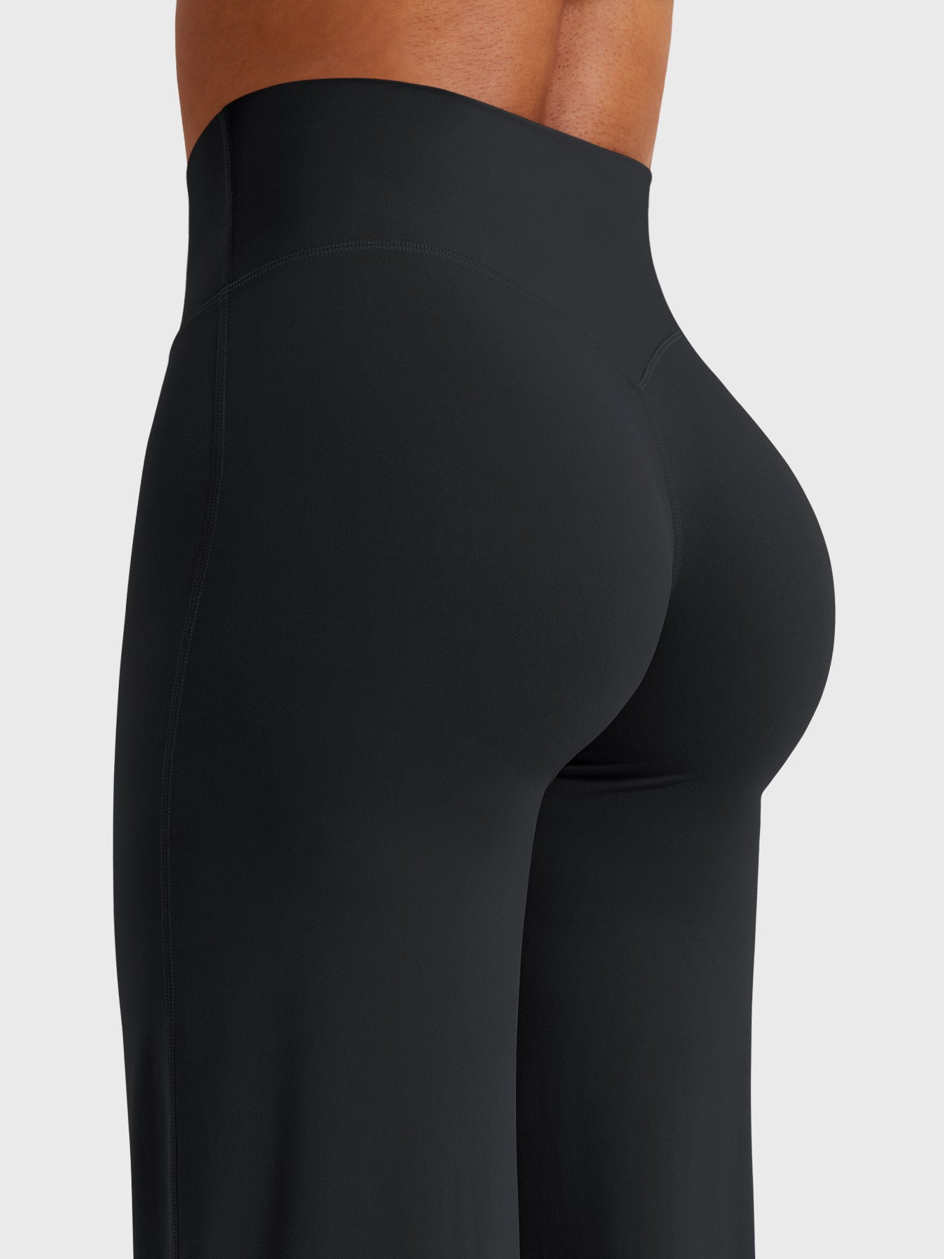High-Waist Straight-Leg No Front Seam Workout Leggings