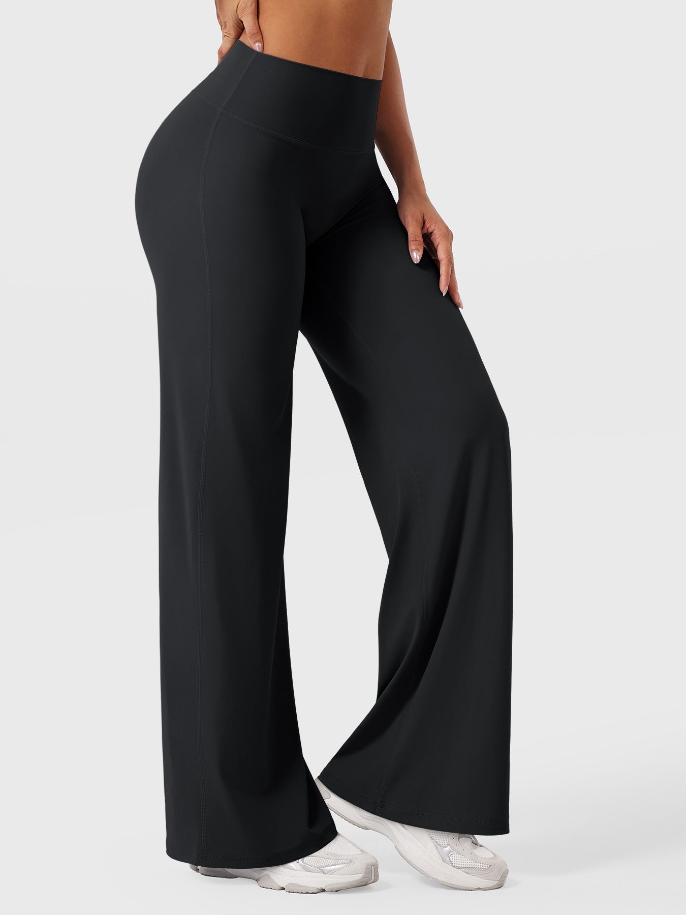 High-Waist Straight-Leg No Front Seam Workout Leggings