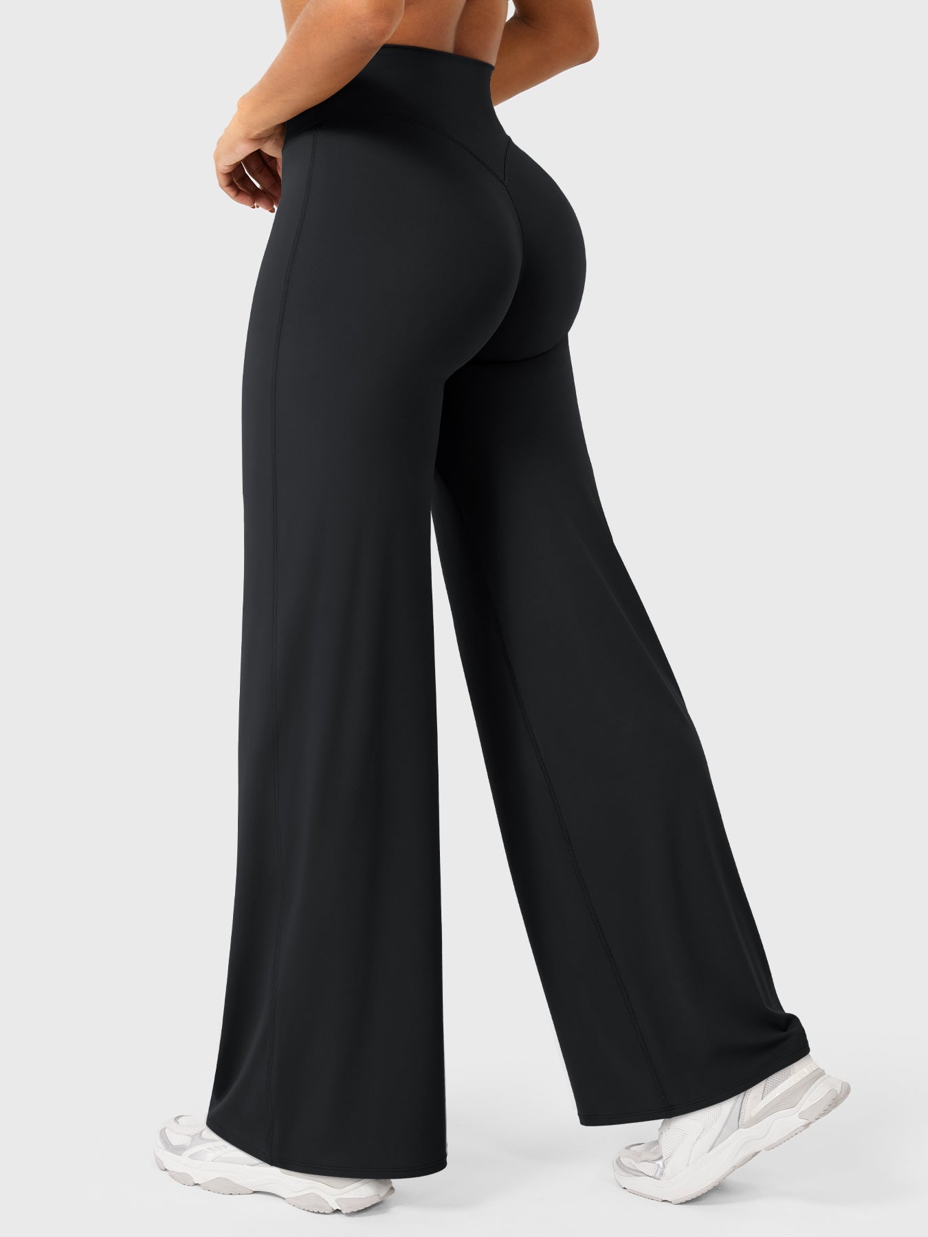 High-Waist Straight-Leg No Front Seam Workout Leggings