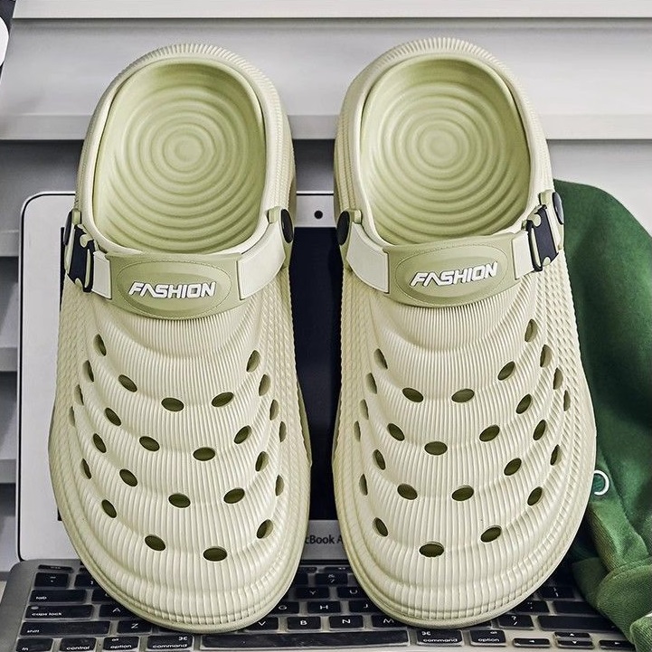 Men's Summer Outdoor Clogging Shoe - 5cm Height-Increasing, New Style Outdoor Sports Non-Slip EVA Sandals, Odor-Resistant & No Squeaking