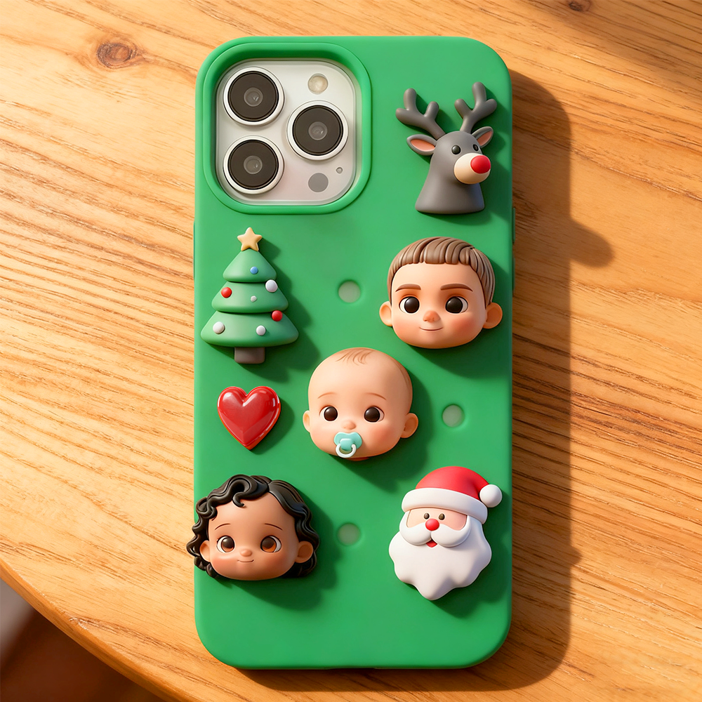 3D Little One Custom Phone Charm for Holey Phone Cases - Cherish Your Tiny Treasure