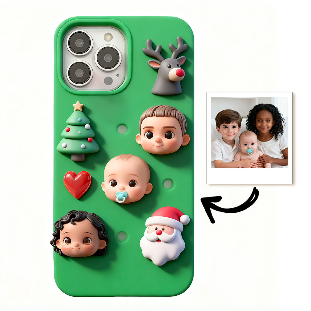3D Little One Custom Phone Charm for Holey Phone Cases - Cherish Your Tiny Treasure