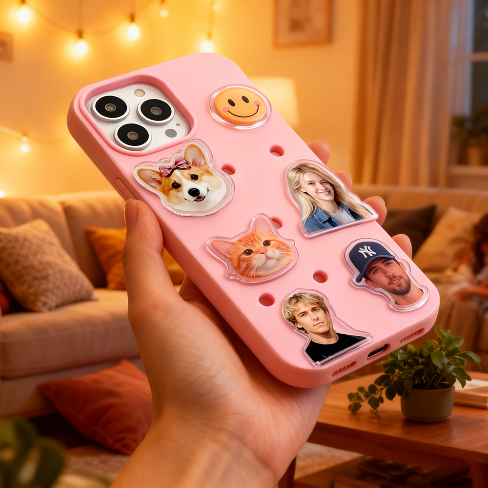 Acrylic Photo Custom Phone Charm for Holey Phone Cases - Carry Your Cherished Snapshots