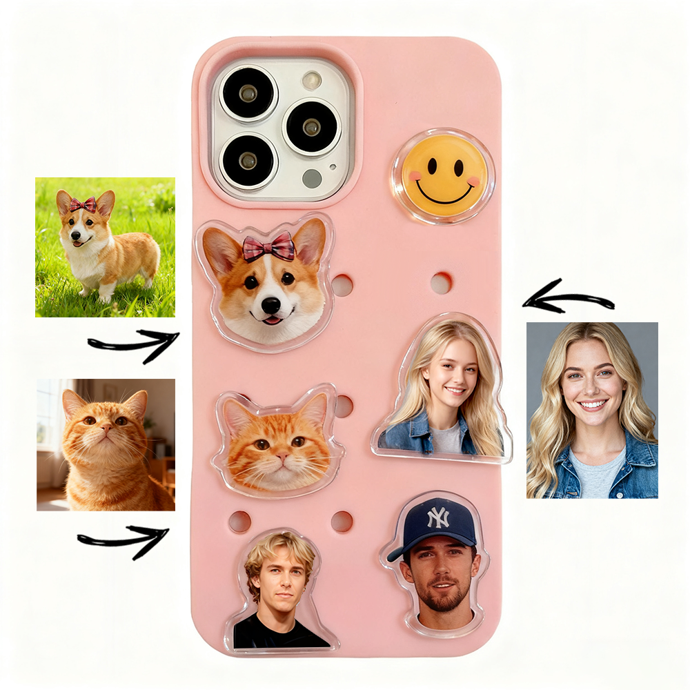 Acrylic Photo Custom Phone Charm for Holey Phone Cases - Carry Your Cherished Snapshots