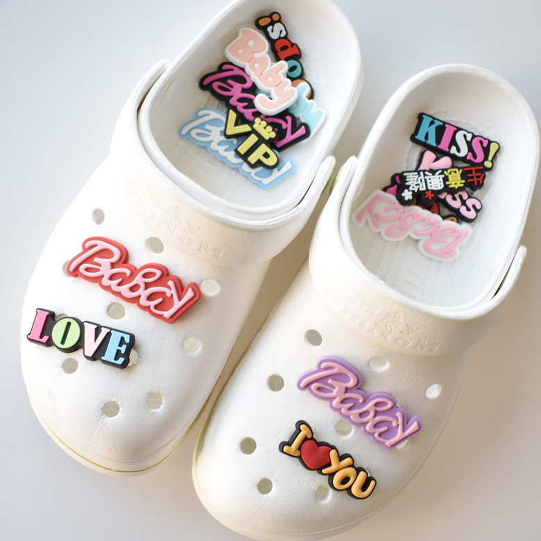 Cartoon Letter Custom Shoelace Charm – PVC Soft Plastic Garden/Hole Shoe Decor